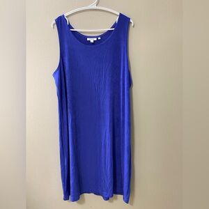 Chico's swing dress womens size 3 US XL sleeveless slinky romantic midi